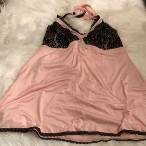 Torrid Pink Lace Haltertop Babydoll